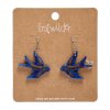 Swallow Drop Earrings Blue 1