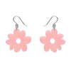 Flower Drop Earrings – Pink 2