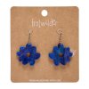 Flower Drop Earrings – Blue 1