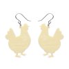 Clara the Chicken Drop Earrings 2