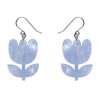 Tulip Drop Earrings Lavender 2