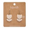 Tulip Drop Earrings White 1