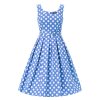 Amanda Light Blue Polka Dot Dress 1