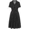 BELLA Black Polka Dot Dress 3