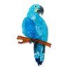 Glaucous Macaw Brooch 1