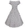 Dolly & Dotty retro šaty Lily - White Polka