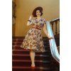 Autumn Rose Swing Dress 2