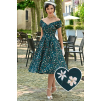Lily Emerald Green Floral 1