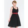 Black Heart Buckle Flare Dress 2