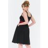 Black Heart Buckle Flare Dress 5