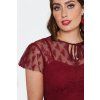 Regina Red Floral Lace Flare Dress 4