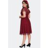 Regina Red Floral Lace Flare Dress 5