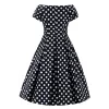 Lily Black White Polka Dot Dress 9