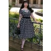 Lily Black White Polka Dot Dress 1