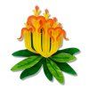 BHEM106 Long flower Mistletoe Brooch 1