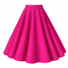 Maisie Hot Pink Full Circle Midi Skirt 2