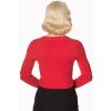 Banned Retro Let's Go Dancing Cropped Cardigan - Red