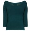 Banned Retro Pretty Illusion Top in Bottle Green