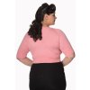 Banned Retro Raven Cropped Cardigan Pink