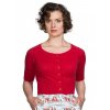 Banned Retro Raven Cropped Cardigan Red