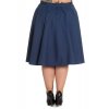 Hell Bunny Navy Paula Skirt