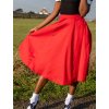 Collectif Matilde Red Swing Skirt