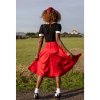 Collectif Matilde Red Swing Skirt