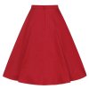Collectif Matilde Red Swing Skirt
