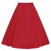 Collectif Matilde Red Swing Skirt