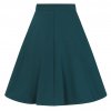 Hell Bunny Ravenwood Skirt - Petrol Blue