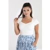 Hell Bunny Mia Top in Ivory