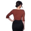 Banned Retro Oonagh Basic Top in Brown