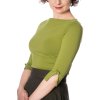 Banned Retro Oonagh Basic Top in Olive Green