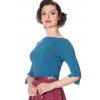 Banned Retro Oonagh Basic Top in Dark Teal