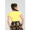 Hell Bunny retro top Mia - Yellow