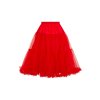 Hell Bunny nízko-objemová spodnička Polly, červená