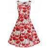 H&R London makové retro šaty Sweet Poppy