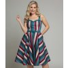 Collectif retro šaty Nova - Paradise Stripe