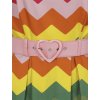 Collectif retro šaty Dorothy - Rainbow Chevron