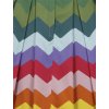 Collectif retro šaty Dorothy - Rainbow Chevron