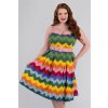 Dorothy Rainbow Chevron Swing Dress 10