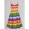 Dorothy Rainbow Chevron Swing Dress 7