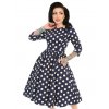 H&R London retro šaty Milana - Blue