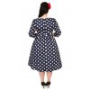 H&R London retro šaty Milana - Blue