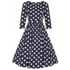 H&R London retro šaty Milana - Blue