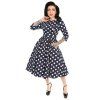 Milana Polka Dot Swing Dress 1