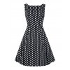 Collectif retro šaty Hepburn Doll - Polka Dot
