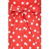 Lady V London Red Summer Polka Dot Hepburn Dress