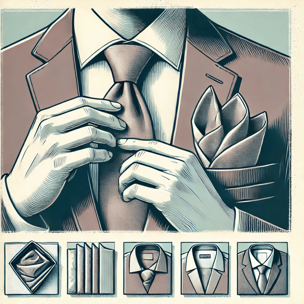 7 způsobů, jak složit kapesníček do saka: Jednoduché návody.