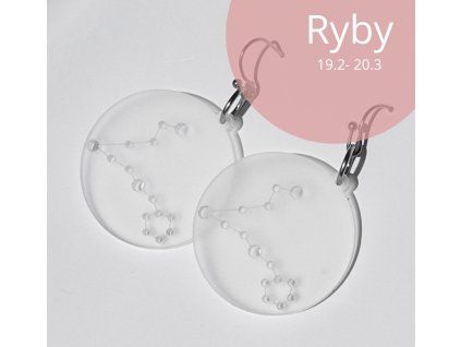 Náušnice souhvězdí ryby